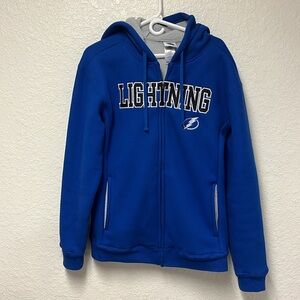 TAMPA BAY LIGHTNING Sherpa Lined Full Zip Hoodie Mens Size Medium